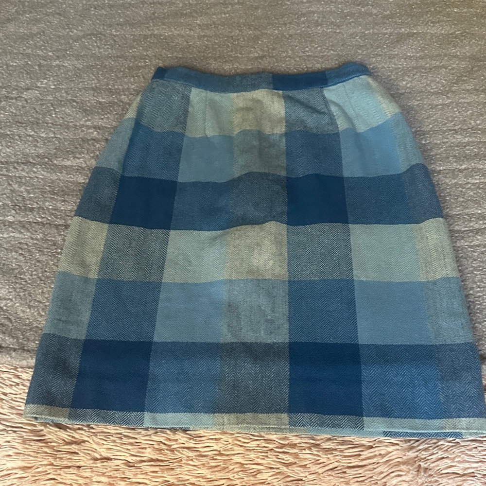 Blue Plaid Women's Skirt